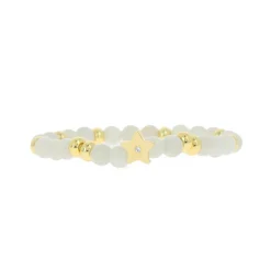 Bracelet Les Interchangeables A58808 - Perle Forme Etoile Gris Femme