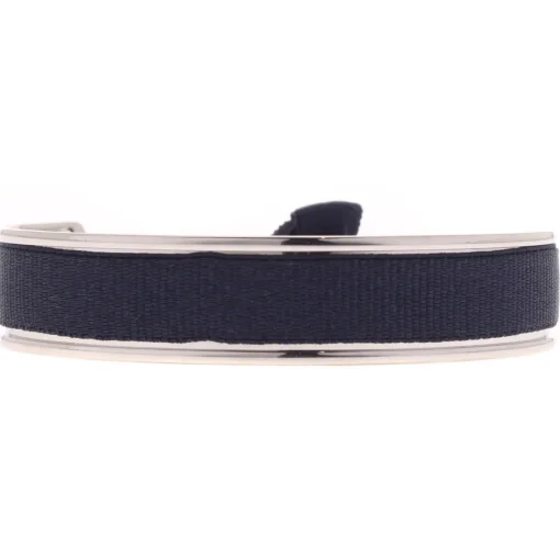 Bracelet Les Interchangeables A42905 - Jonc Ruban Interchangeables 9mm Marine 9 Femme