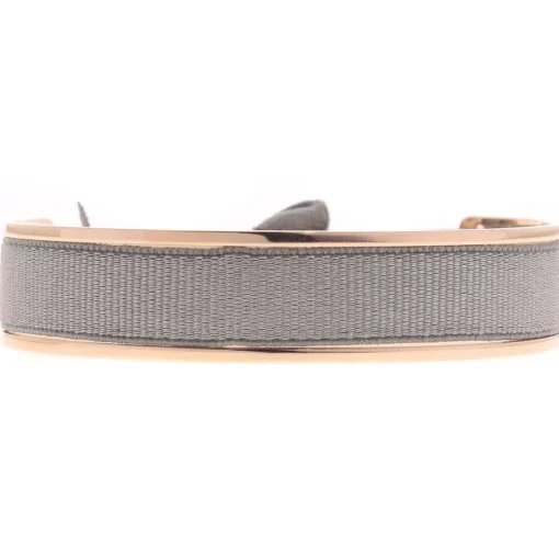 Bracelet Les Interchangeables A42826 - Jonc Ruban Interchangeables 9mm Marron Glace Clair Femme