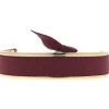 Bracelet Les Interchangeables A42711 - Jonc Ruban Interchangeables 9mm Bordeaux Fonce Femme