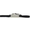 Bracelet Les Interchangeables A55867 - Plaque Ruban Strie Strasse Noir Palladium Femme