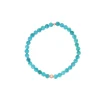 Bracelet Les Interchangeables A59811 - Perle Sertie Fleur Bleu Gris Femme