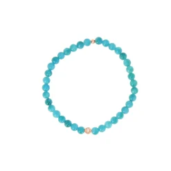 Bracelet Les Interchangeables A59811 - Perle Sertie Fleur Bleu Gris Femme