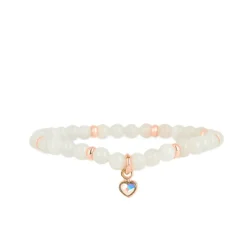 Bracelet Les Interchangeables A59920 - Perle Coeur Gris Femme