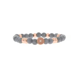 Bracelet Les Interchangeables A58825 - Perle Forme Rond Gris Femme