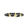 Bracelet Les Interchangeables A58816 - Perle Forme Fleur Noir Femme