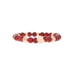 Bracelet Les Interchangeables A58819 - Perle Forme Fleur Rouge Femme