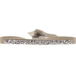 Bracelet Les Interchangeables A37646 - Ultra Fine Rocks Marron Glace Clair Cristal Femme