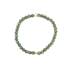 Bracelet Les Interchangeables A59800 - Perle Serti Fleur Kaki Fonce Femme