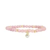 Bracelet Les Interchangeables A59657 - Perle Coeur Beige Rose Femme
