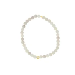 Bracelet Les Interchangeables A59651 - Perle Serti Fleur Beige Rose Femme