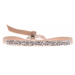 Bracelet Les Interchangeables A37086 - Ultra Fine Rocks Beige Rose Cristal Femme