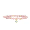 Bracelet Les Interchangeables A59895 - Perle Coeur Beige Rose Femme