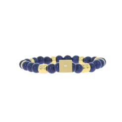 Bracelet Les Interchangeables A58783 - Perle Forme Carrée Marine Femme