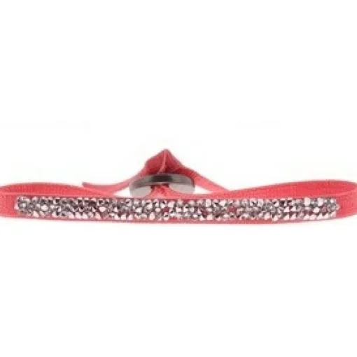 Bracelet Les Interchangeables A37069 - Ultra Fine Rocks Corail Clair Cristal Femme