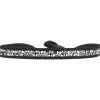 Bracelet Les Interchangeables A24929 - Bracelet Tissu Marron Cristaux de haute qualité Femme