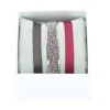 Bracelet Les Interchangeables A47064 - Bracelet Coffret Jonc Ruban Palladium Cristal Femme