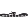 Bracelet Les Interchangeables A38175 - Bracelet Tissu Acier Noir Femme
