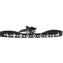 Bracelet Les Interchangeables A38175 - Bracelet Tissu Acier Noir Femme