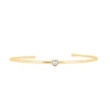 Bracelet Les Interchangeables A59183 - Jonc Coeur Doré Femme