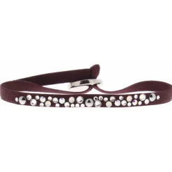 Bracelet Les Interchangeables A36970 - Bracelet Tissu Acier Rouge Femme
