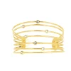 Bracelet Les Interchangeables A59162 - Manchette Orbite Doré Femme