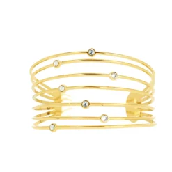 Bracelet Les Interchangeables A59162 - Manchette Orbite Doré Femme