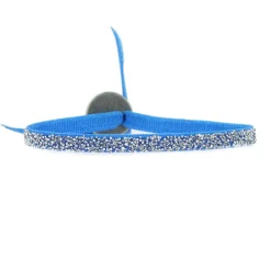 Bracelet Les Interchangeables A50098 - FABRIC Bleu Cristal Femme