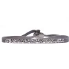 Bracelet Les Interchangeables A37084 - Bracelet Tissu Gris Cristaux de haute qualité Femme