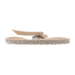 Bracelet Les Interchangeables A890 - FABRIC Beige Cristal Femme