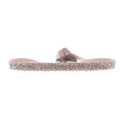 Bracelet Les Interchangeables A888 - FABRIC Beige Rose Cristal Femme