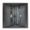 Bracelet Les Interchangeables A38643 - Bracelet Tissu Bleu Cristaux de haute qualité Femme