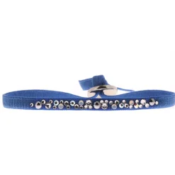 Bracelet Les Interchangeables A41171 - Bracelet Tissu Acier Bleu Femme