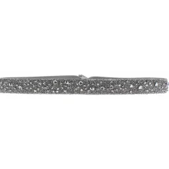 Bracelet Les Interchangeables A38384 - Bracelet Tissu Marron Cristaux de haute qualité Femme