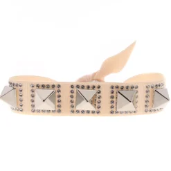Bracelet Les Interchangeables A40131 - Bracelet Tissu Métal Argenté Rose Femme