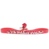 Bracelet Les Interchangeables A41182 - Bracelet Tissu Acier Rouge Femme