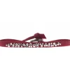 Bracelet Les Interchangeables A41181 - Bracelet Tissu Acier Rouge Femme
