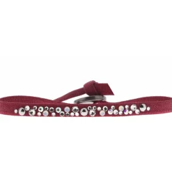 Bracelet Les Interchangeables A41181 - Bracelet Tissu Acier Rouge Femme