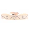 Bracelet Les Interchangeables A37939 - Bracelet Tissu Rose Cristaux de haute qualité Femme