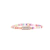Bracelet Les Interchangeables A58764 - Mini Plaque 2 Rangs Perle Gomme Multicolore Clair Femme