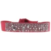 Bracelet Les Interchangeables A38333 - Bracelet Tissu Rouge Cristaux de haute qualité Femme