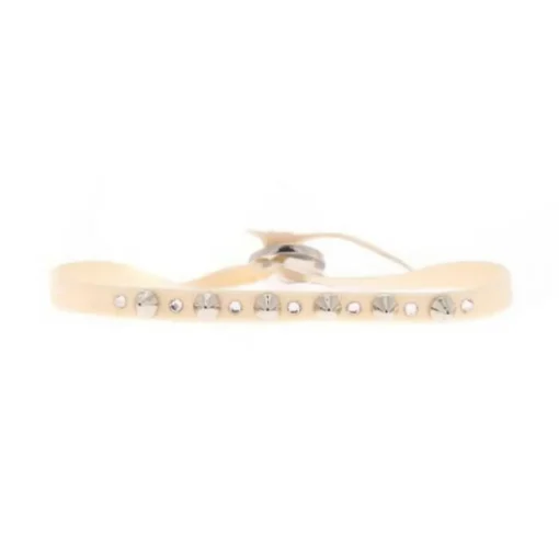 Bracelet Les Interchangeables A40130 - Bracelet Tissu Rose Cristaux de haute qualité Femme