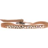 Bracelet Les Interchangeables A41164 - Bracelet Tissu Beige Cristaux de haute qualité Femme