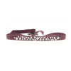 Bracelet Les Interchangeables A36661 - Bracelet Tissu Rose Cristaux de haute qualité Femme