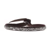 Bracelet Les Interchangeables A31668 - Bracelet Tissu Marron Cristaux de haute qualité Femme