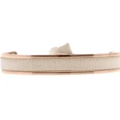 Bracelet Les Interchangeables A47402 - Jonc Ruban Interchangeables 6mm Beige Femme