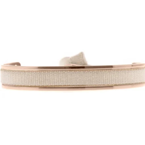 Bracelet Les Interchangeables A47402 - Jonc Ruban Interchangeables 6mm Beige Femme