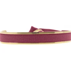 Bracelet Les Interchangeables A47379 - Jonc Ruban Interchangeables 6mm Lie de Vin Femme