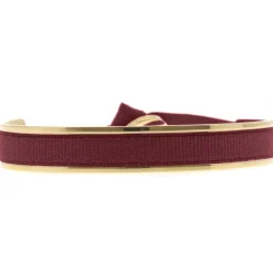 Bracelet Les Interchangeables A47371 - Jonc Ruban Interchangeables 6mm Bordeaux Fonce Femme