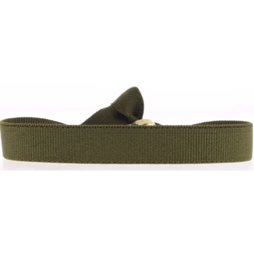 Bracelet Les Interchangeables A46611 - Ruban 9mm Kaki Femme